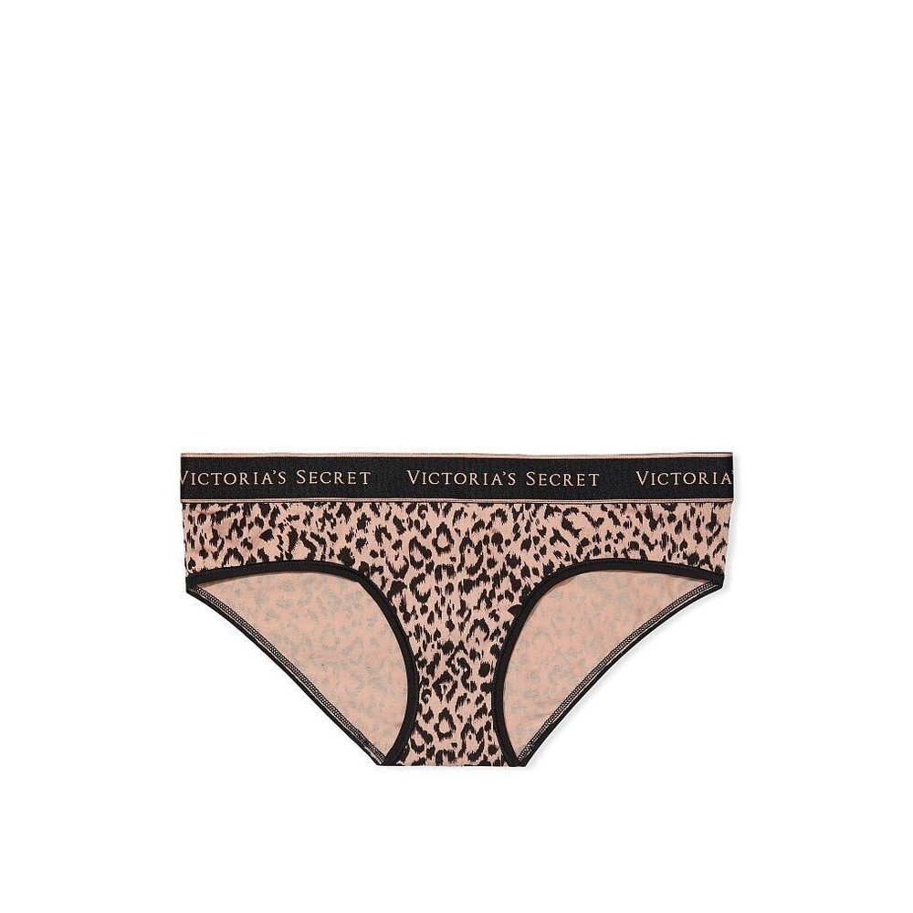 Victoria's Secret Sexy Hiphugger Panties Smooth Classic Camo Leopard LOGO NWT S